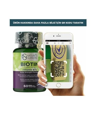 Natures Supreme Biotin 5000 Mcg 60 Capsules - Buy Online on GoSupps.com