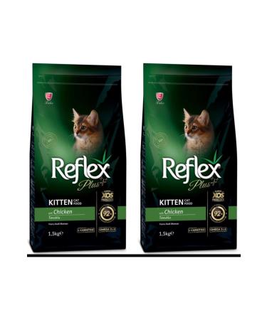 Reflex Chicken Kitten Cat Food 1.5 Kg X 2 Pieces