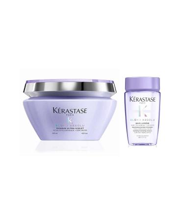 Kerastase Blond Absolu Ultra Violet Hair Mask 200ml + Bain Lumiere 80ml