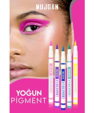MUJGAN Felt-Tip Colored 12-Pencil Eyeliner - Buy Online on GoSupps.com