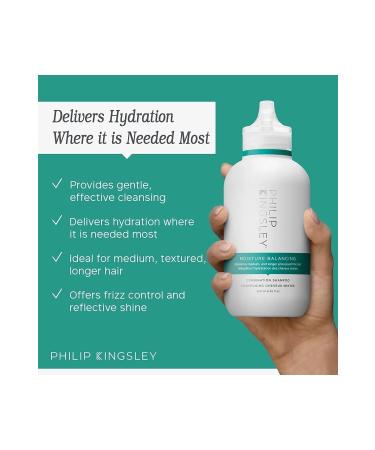 PHILIP KINGSLEY Moisture Balancing Shampoo - Moisture Balancing Shampoo for Tired Curly Hair Prone to Dryness - Buy Online on GoSupps.com