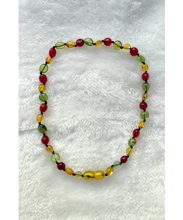 Chavin Children's Amber Tooth Necklace Ei49