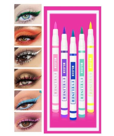 MUJGAN Felt-Tip Colored 12-Pencil Eyeliner - Buy Online on GoSupps.com