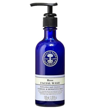Neals Yard Remedies Rose Facial Wash-Soothing and Moisturizing Rose Organic Face Wash Gel 100 ml