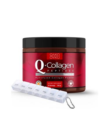 Story Q-collagen / Collagen / Collagen / Type 1-2-3 Vitamin C (238GR POWDER) 1 Box /