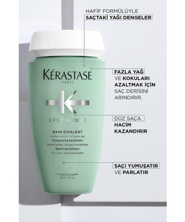 Kerastase Hair Care Vitamin B6 Specifique Bain Divalent Anti-Oily Shampoo 250ml - Buy Online on GoSupps.com