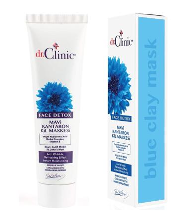 Dr. Clinic Blue St. John's Wort Clay Mask 100 Ml (Anti-Wrinkle) Blue Mask