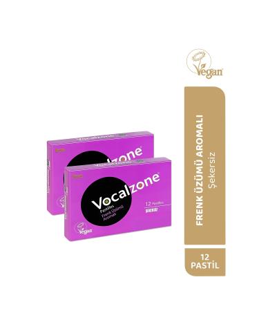 Vocalzone Blackcurrant 12 Pastilles 2 Pack and Preven Hand Cleaning Wipes