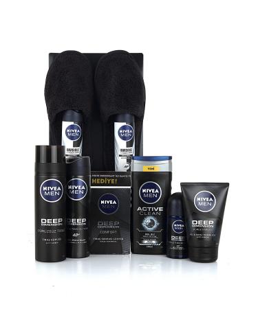 NIVEA Men Deep Dimension Skin Care Set with Slippers Gift