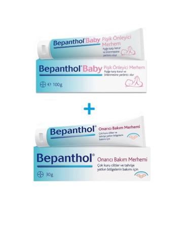 Bepanthol Diaper Rash Prevention Cream 100 Gr + Repair Care Cream 30 Gr
