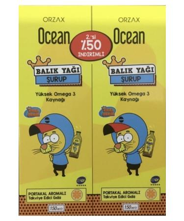 Ocean Orange Flavored Fish Oil Syrup 150 Ml