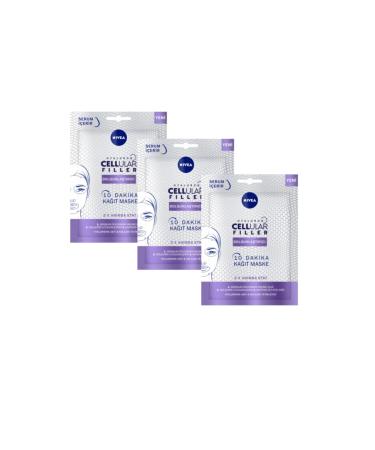 NIVEA 10 Minutes Hyaluron Cellular Filler Plumping Mask 28 Gr * 3 Pieces