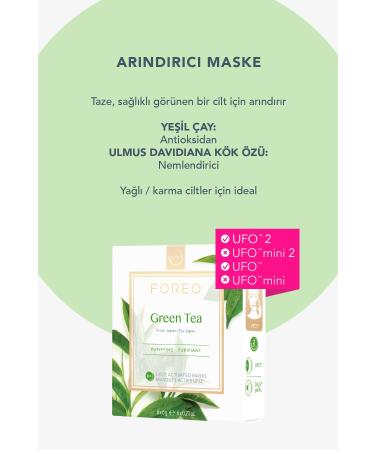 Foreo UFO Green Tea Purifying 6-Active Mask - Buy Online on GoSupps.com