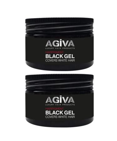 Agiva Hair Black Gel White Hair Concealer Gel 250ml X2