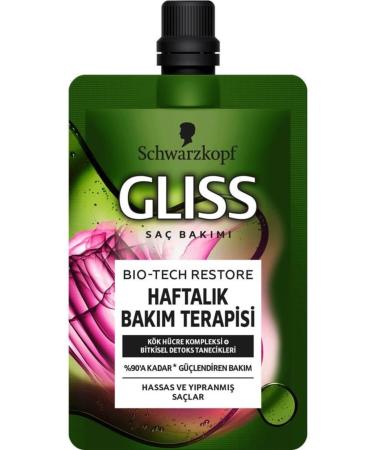 Gliss Schwarzkopf Gliss Bio-Tech Weekly Care Therapy 50 Ml
