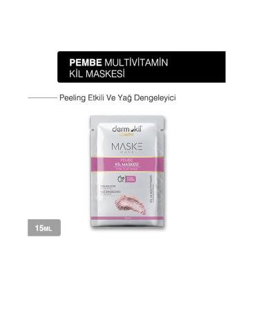 Dermokil Pink Clay Face Mask 15 ml X 3 Pieces - Buy Online on GoSupps.com