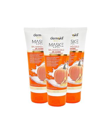 Dermokil Pumpkin Extract Gel Face Mask 75 ml X 3 Pieces