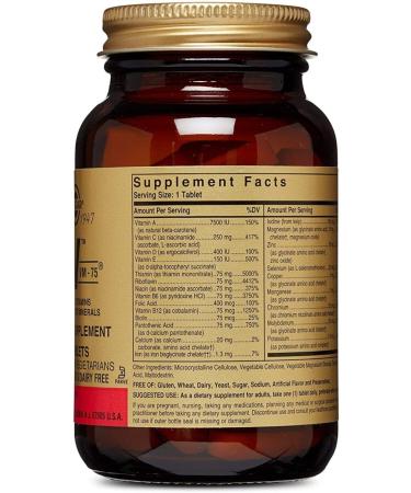 Solgar Vm-75 Multivitamin 60 Tablets - Buy Online on GoSupps.com