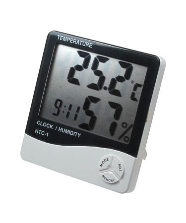 babyblog Htc-ly Digital Thermometer Temperature and Humidity Meter Table Clock Alarm