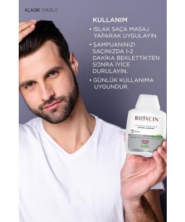 Bioxcin Classic Shampoo for Oily Hair 300 Ml - Genesis Shampoo Anti-Loss - Buy Online on GoSupps.com