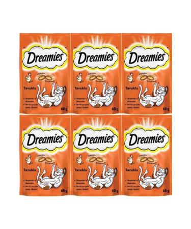 Dreamies Chicken Cat Reward Food 60 Gr 6 Pieces