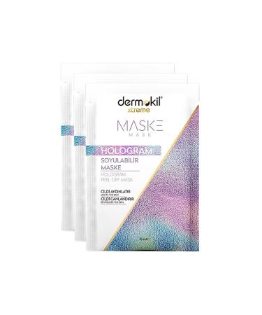 Dermokil Hologram Peelable Face Mask 15 Ml X 3 Pieces