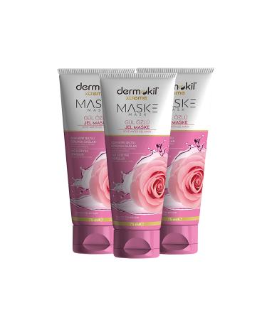 Dermokil Rose Essence Gel Face Mask 75 ml X 3 Pieces