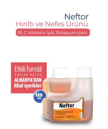 NEFTOR Wheezing and Breathing Product for Birds 125 ml