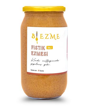 Bi Ezme Sugar-Free Additive-Free Homemade Honey Peanut Butter 1000 Gr