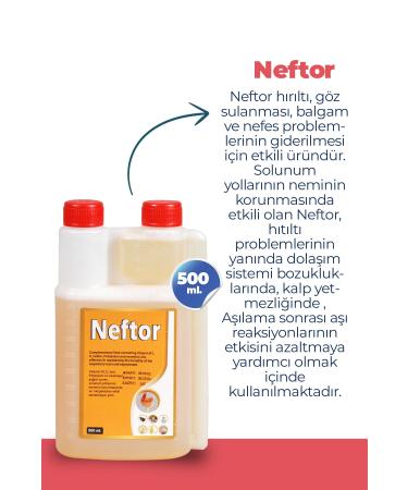 NEFTOR Wheezing and Respiratory Product for Birds 500 ml Original - Buy Online on GoSupps.com