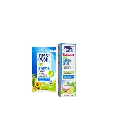 Fusswohl Foot Mask Sock 1 Piece + Moisturizing Foot Care Cream 75 Ml (Advantage Set)