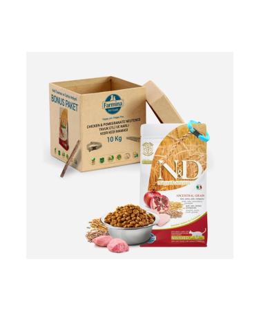 N & D Low Grain Neutered Chicken Pomegranate Cat Food 10 kg