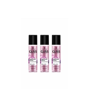 Gliss 200Ml Serum Deep Repair Liquid Conditioner x 3 Pieces