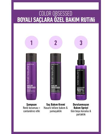 Matrix Matrix Total Result Color Protecting Shampoo for Dyed Hair - Color Obsessed 300 ml - Buy Online on GoSupps.com