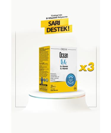 Ocean Vitamin D3 K2 3 Pieces