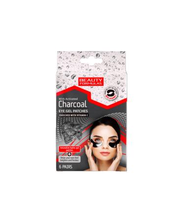 BEAUTY FORMULAS Charcoal Eye Mask 6 Pieces