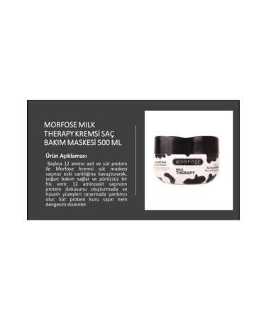 Morfose Milk Therapy Creamy Hair Care Mask 500 ml - Buy Online on GoSupps.com