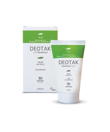 Deotak Plus Tea Tree Oil Deodorant Cream Effective Up to 7 Days