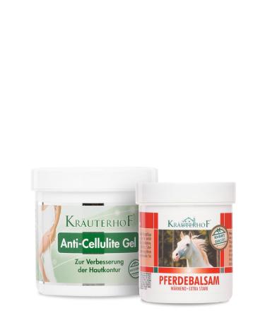 Krauterhof Anti Cellulite Gel 250 ml + Warming Massage Gel 100 ml
