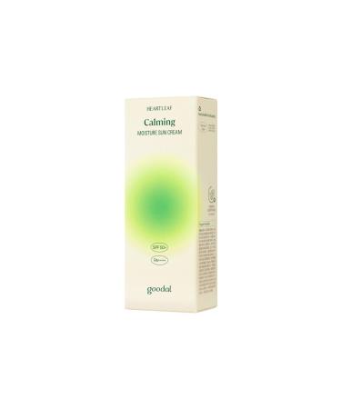 Goodal Heartleaf Calming Moisture Sun Cream - Houttuynia Cordata Extract Calming Sun Cream Spf50 - Buy Online on GoSupps.com