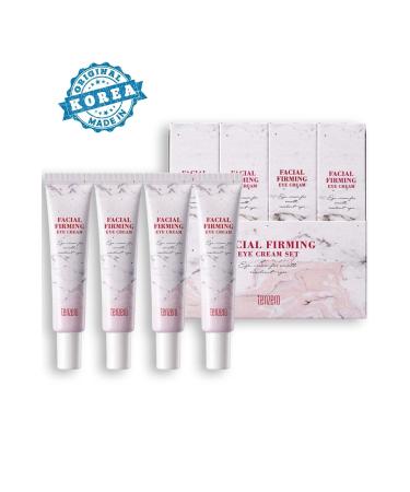 TENZERO 4-Piece Facial Eye Cream Set with Firming and Anti-Aging Effects Containing Adenosine