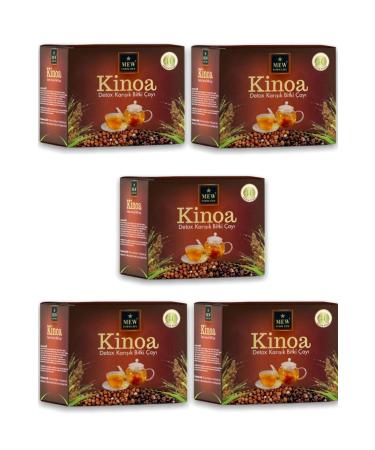 MEW FORM LIFE Quinoa Herbal Dedoxs Tea 40 Filter Bags 5 Packs