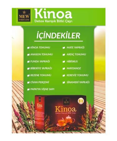 MEW FORM LIFE Quinoa Herbal Dedoxs Tea 40 Filter Bags 5 Packs - Buy Online on GoSupps.com