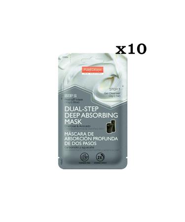 Purederm 2-Stage Pore Opening Purifying Mask 10 Pieces