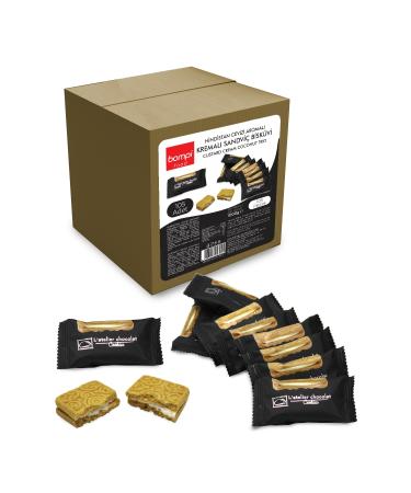 BOMPI Coconut Flavored Cream Single Pack Biscuit 1000 gr - (105 PIECES)