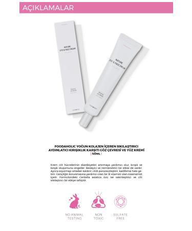 FOODAHOLIC Intensive Collagen Firming Brightening Anti-Wrinkle Eye Contour and Face Cream - Buy Online on GoSupps.com