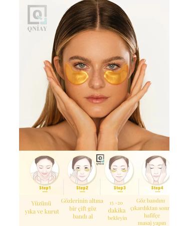 QN AY Under Eye Mask Collagen 3 Pack - (2 PIECES) Gold Under Eye Mask Gold Face Skin Care - Buy Online on GoSupps.com