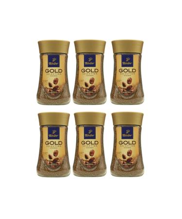 Tchibo Gold Selection Granulated Coffee Glass Jar 100 gr 6 Pack