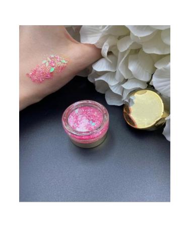 hbtasarim Gel Form Shiny Glitter Eyeshadow Pink