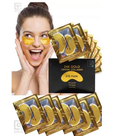 QN AY Under Eye Mask Collagen 3 Pack - (2 PIECES) Gold Under Eye Mask Gold Face Skin Care - Buy Online on GoSupps.com